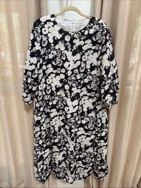 Everlane floral flax linen dress